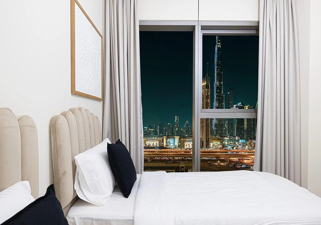 Full Burj Khalifa View - Opposite Dubai Mall Access - 8 Min Walk To Mall & Fountain - Luxury 2Br