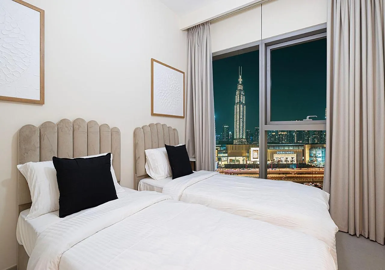 Apartment Full Burj Khalifa View - Opposite Dubai Mall Access - 8 Min Walk To Mall & Fountain - Luxury 2Br United Arab Emirates